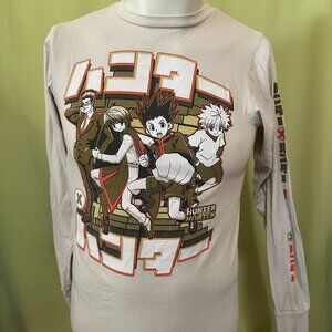 Hunter × Hunter Gon Freecss Hisoka Killua Zoldyck Kurapika Men's Brown LS Shirt
